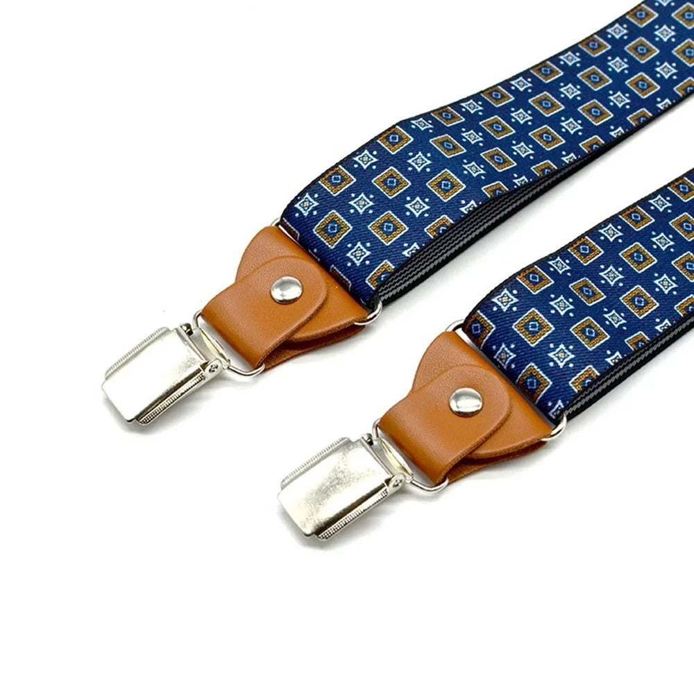 Bretelle Peaky Blinders blu vintage