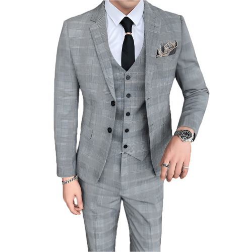 Costume à Carreaux Chic Gris Thomas Shelby