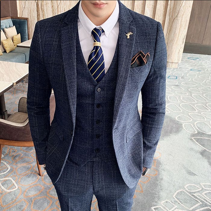 Costume Peaky Blinders Bleu Carreau Thomas Shelby