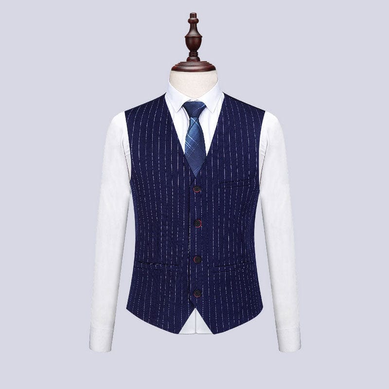 Costume Peaky Blinders Bleu Rayure Thomas Shelby