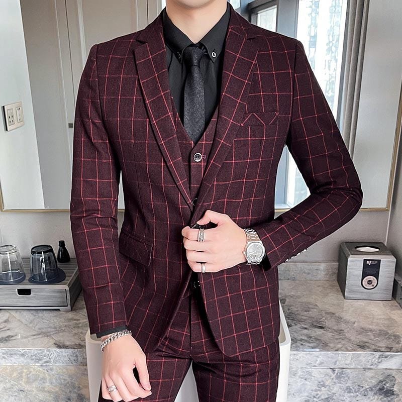 Costume Peaky Blinders Noir et Rouge Thomas Shelby