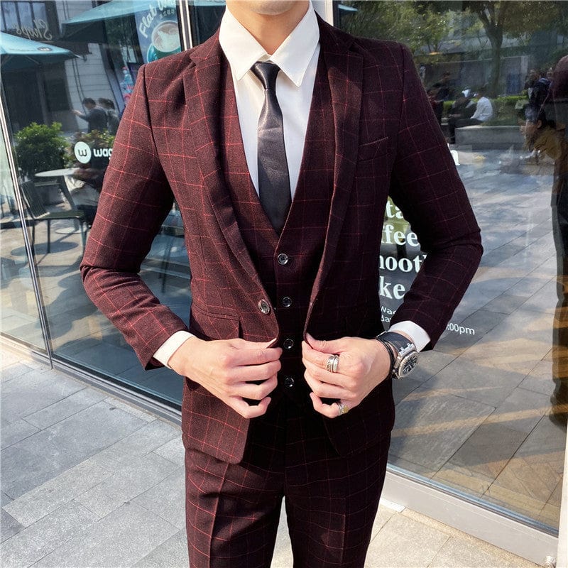 Costume Peaky Blinders Noir et Rouge Thomas Shelby XS