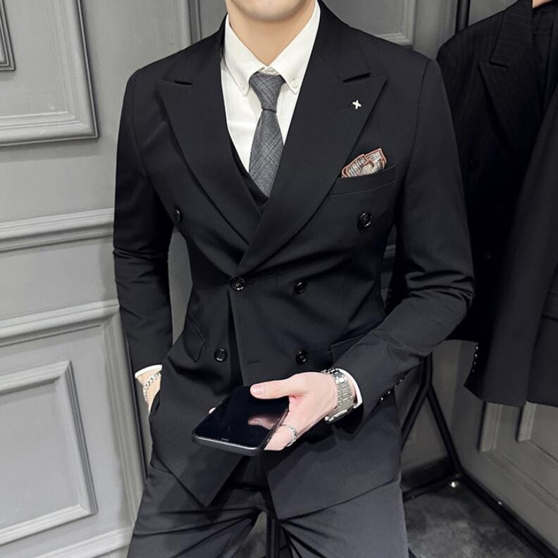 Piece Traje Thomas Shelby Traje De Tweed De Piezas Marrón Oscuro