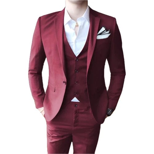 Costume Trois Pièces Rouge Thomas Shelby