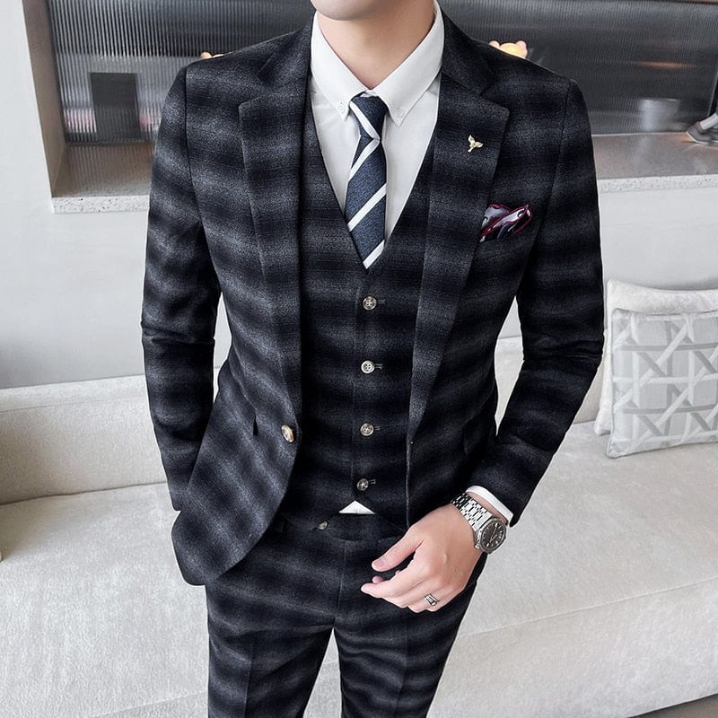 Costume Tweed à Carreaux Thomas Shelby XS