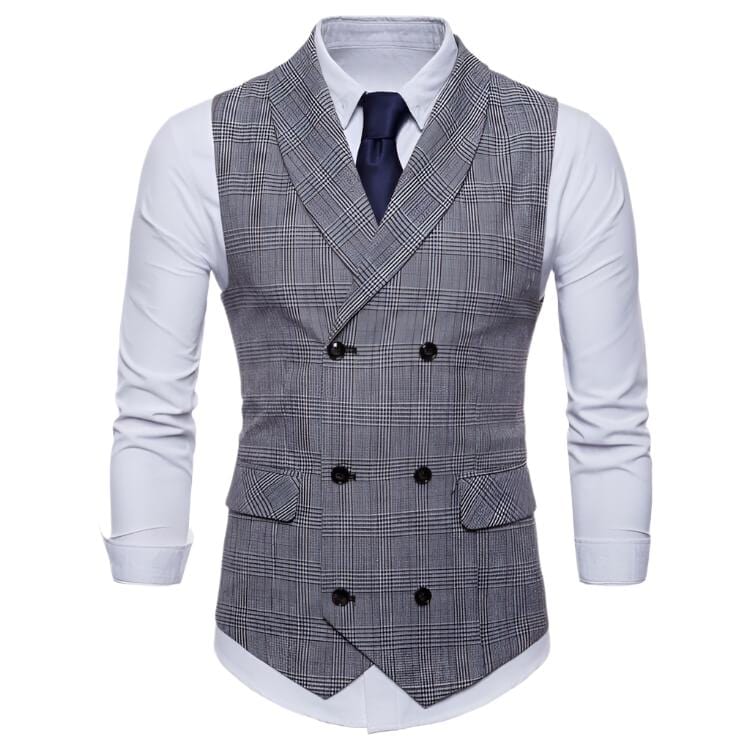 Gilet Peaky Blinders Gris Chic Thomas Shelby XS