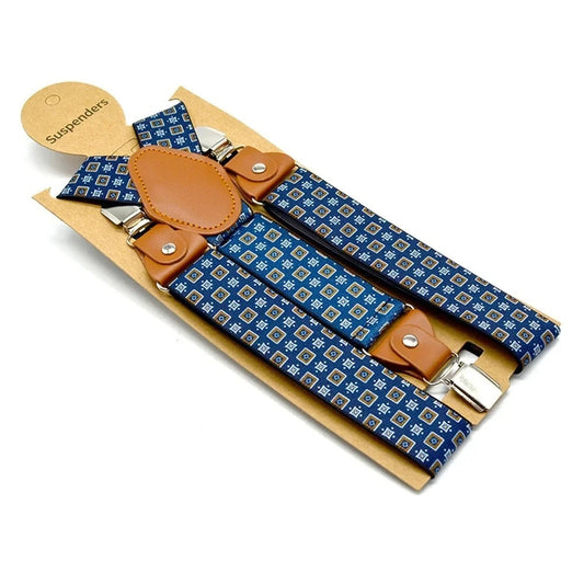 Bretelle Peaky Blinders blu vintage